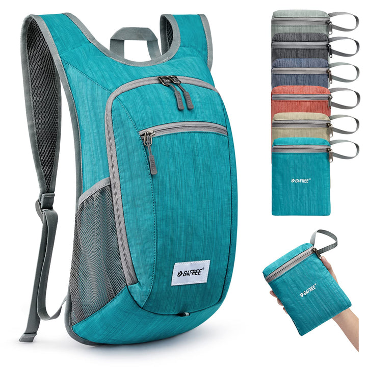 G4Free 10/15/20L Faltbarer Rucksack Klein, Wanderrucksack Leicht, Tagesrucksack Damen Herren für Wan