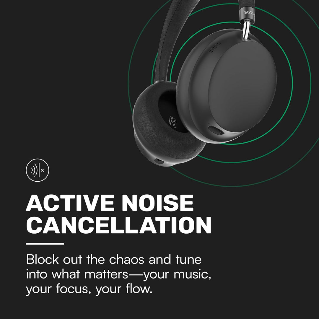 Raycon Essential Kopfhörer – Kabellose Bluetooth Over-Ear-Kopfhörer, mit Hybrid-aktiver Geräuschunte