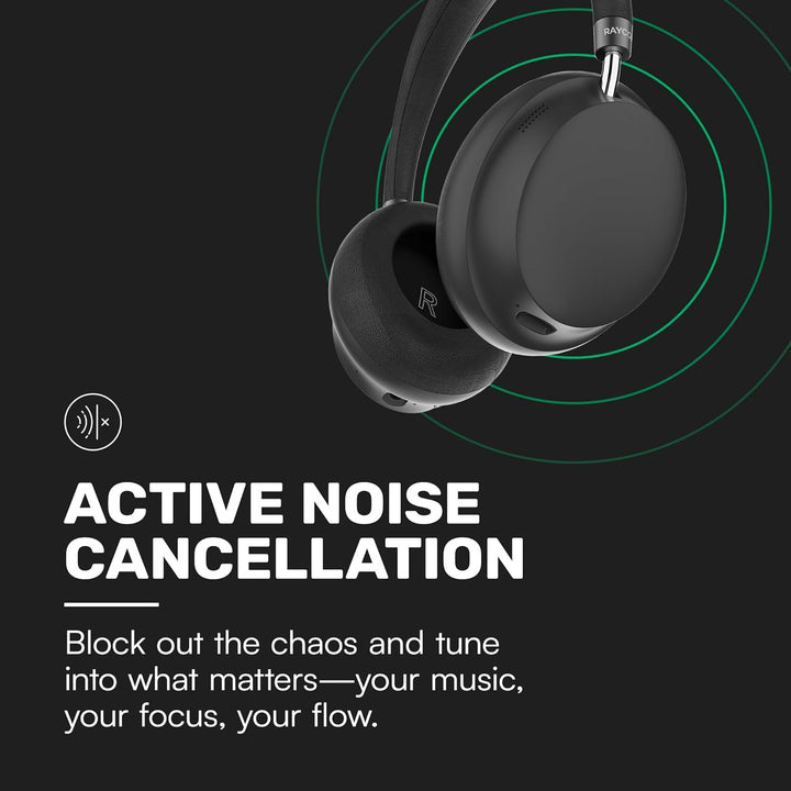 Raycon Essential Kopfhörer – Kabellose Bluetooth Over-Ear-Kopfhörer, mit Hybrid-aktiver Geräuschunte