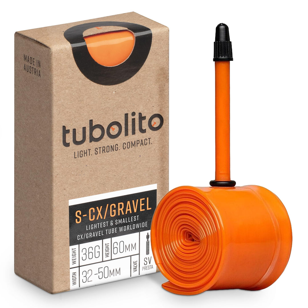 S-Tubo-Schlauch - CX/Gravel - 700c/30" - 60-mm-Ventil - Orange
