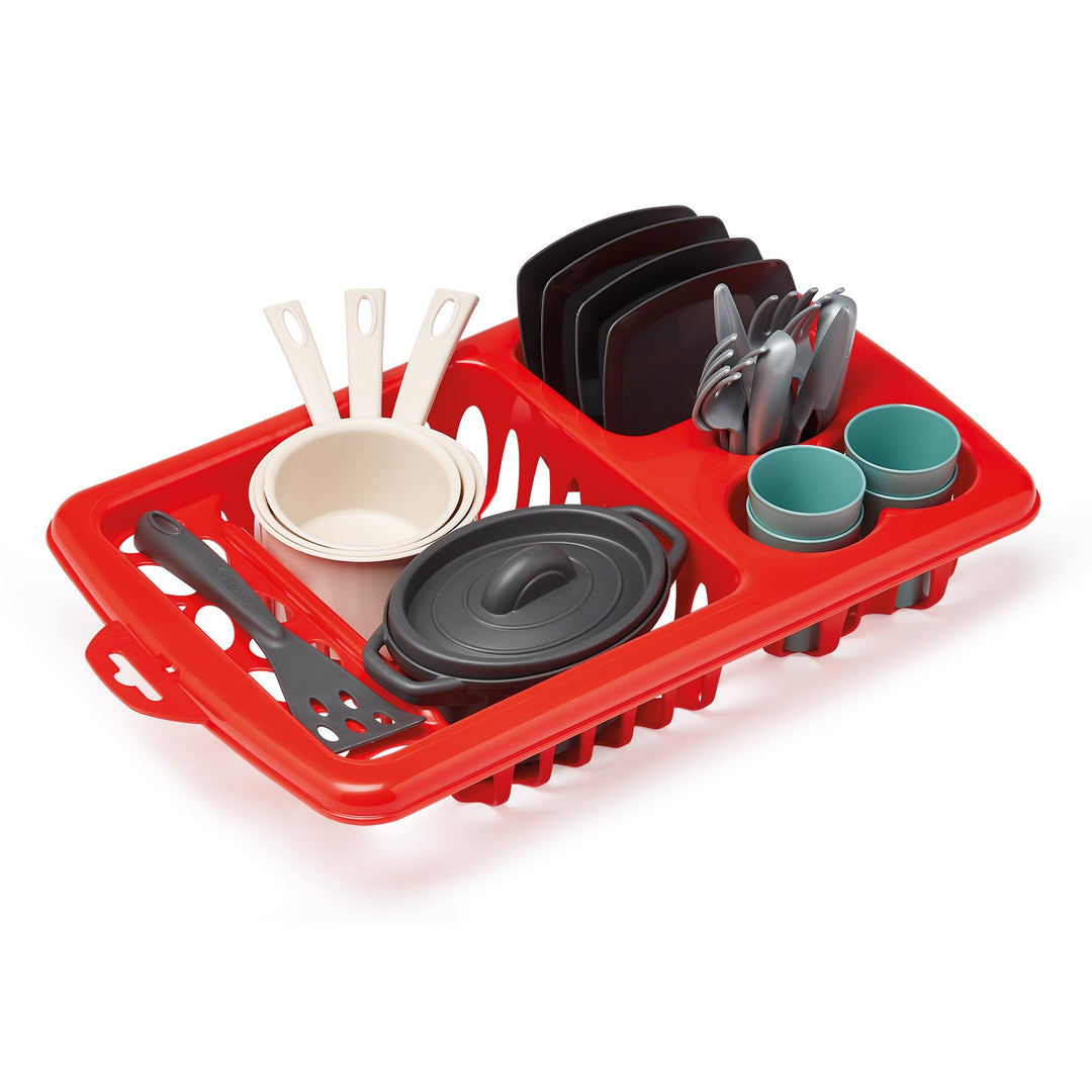 ECOIFFIER 10956 Abtropfgestell für Esstisch, 33,5 cm, Nachahmungsspiele für Kinder ab 18 Monaten