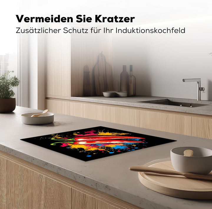 KitchenYeah© Herdabdeckplatte Einteilig 59x51 cm Küche Ceranfeld Abdeckplatte Cerankochfeld Abdeckun