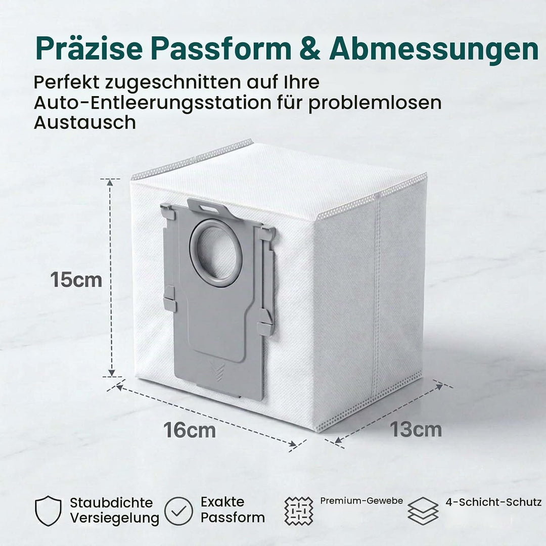 14 Stück Staubbeutel für Roborock S8+/ S8 Pro Ultra/ S7 MaxV Ultra/ S7 Pro Ultra/ Q7+/ Q7 Max+/ Q8 M