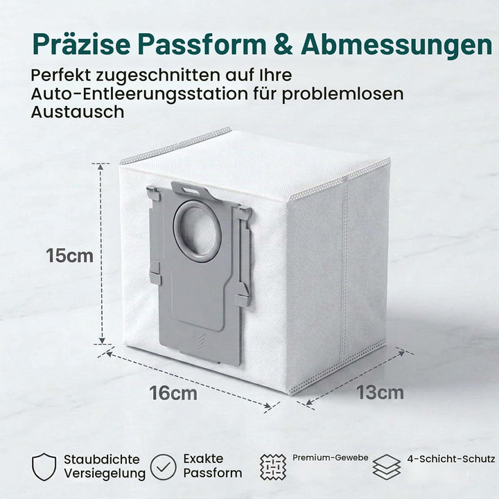 14 Stück Staubbeutel für Roborock S8+/ S8 Pro Ultra/ S7 MaxV Ultra/ S7 Pro Ultra/ Q7+/ Q7 Max+/ Q8 M