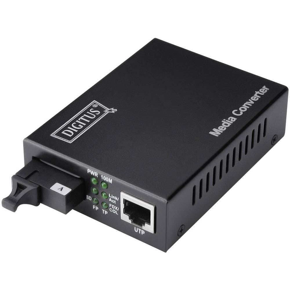DIGITUS WDM Medienkonverter - Singlemode - Gbit Ethernet - RJ45 / SC - BiDi - Tx1310nm / Rx1550nm -