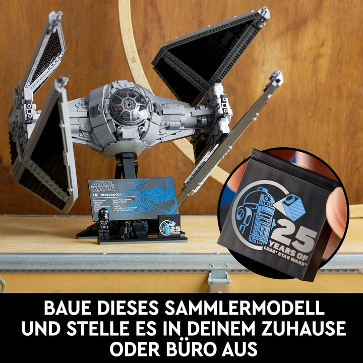 LEGO Star Wars TIE-Abfangjäger, kreatives Bauset aus der Ultimate Collector Series für Erwachsene, M