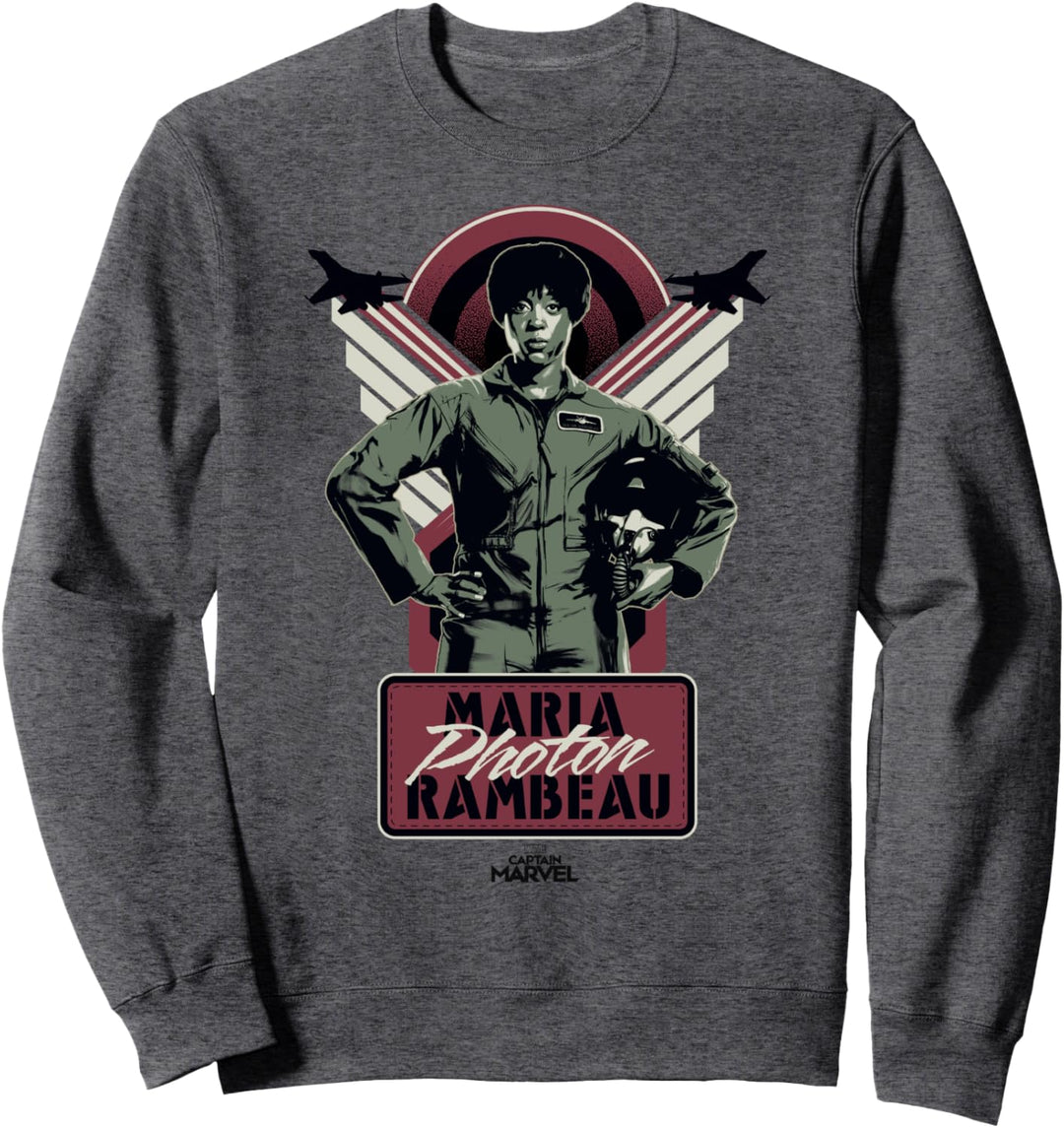 Captain Marvel Maria Photon Rambeau Portrait Sweatshirt