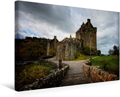 Premium Textil-Leinwand 45 x 30 cm Quer-Format Eilean Donan Castle, Schottland | Wandbild, HD-Bild a