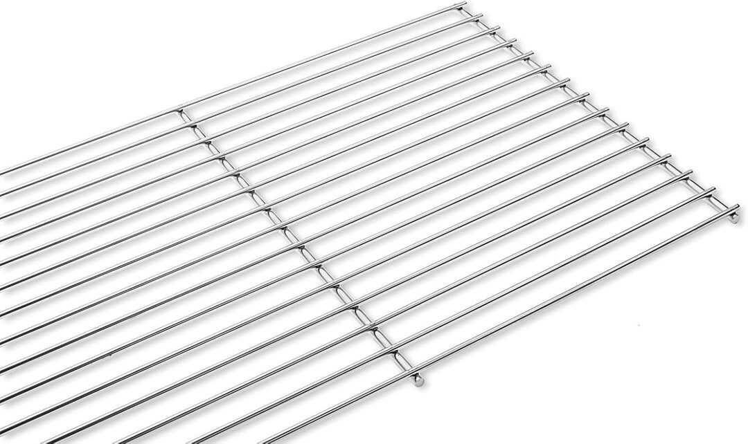 DEOS Edelstahl Grillrost Verstellbar 45x30 cm - Europäischer AISI 304 Stahl - Kürzbar und Kombinierb