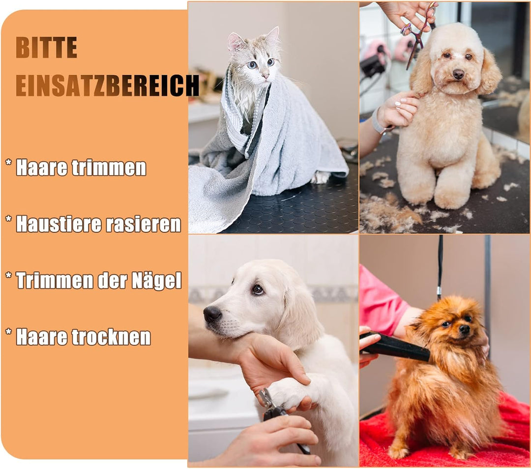 HENGMEI Trimmtisch für Hunde, Hundepflegetisch, Tierpflegetisch Schertisch mit Höhenverstellbarem Ga