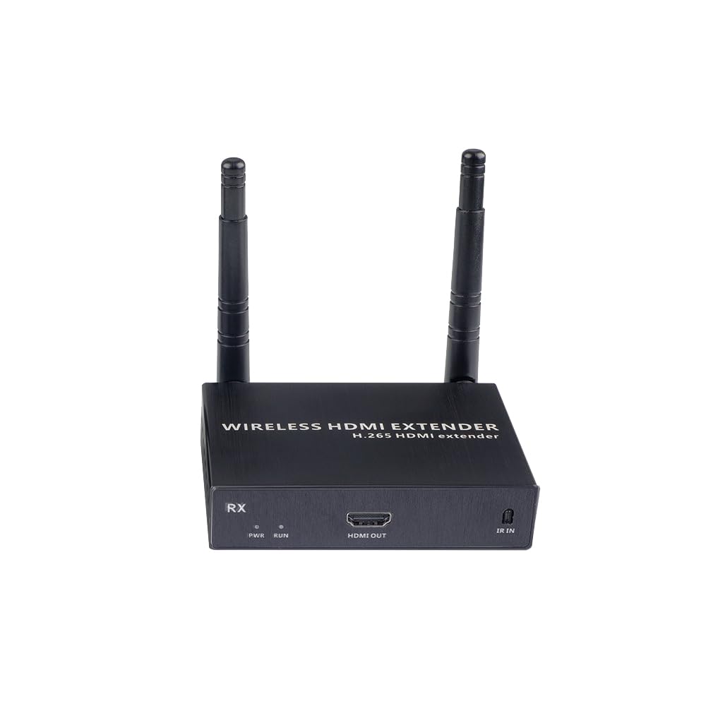 EXVIST 100M 1080P 60FPS Kabelloser HDMI Extender, nur 1x Empfänger, bis zu 328 Fuss, IR-Unterstützun