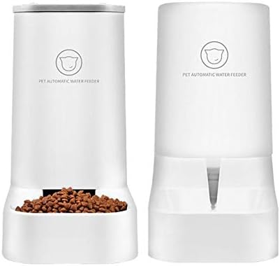 Automatischer Brunnenfutter- / Wasserspender-3.75Lx 2-teilig- Hunde- / Katzenfutter- / Haustierschal