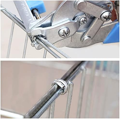 Yuecheng E TYP Drahtbefestigungszange mit 600 Drahtklammern für Zaunzange Befestigung,Drahtbefestigu