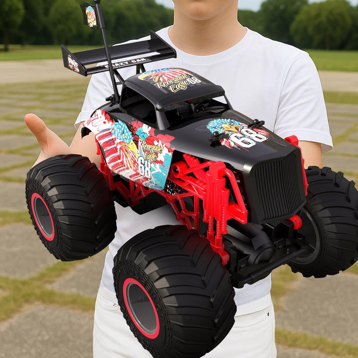 tech rc Monstertruck Ferngesteuertes Auto Off-Road 1:14 Truck 2 Akku 50+ Lange Laufzeit RC Car Buggy