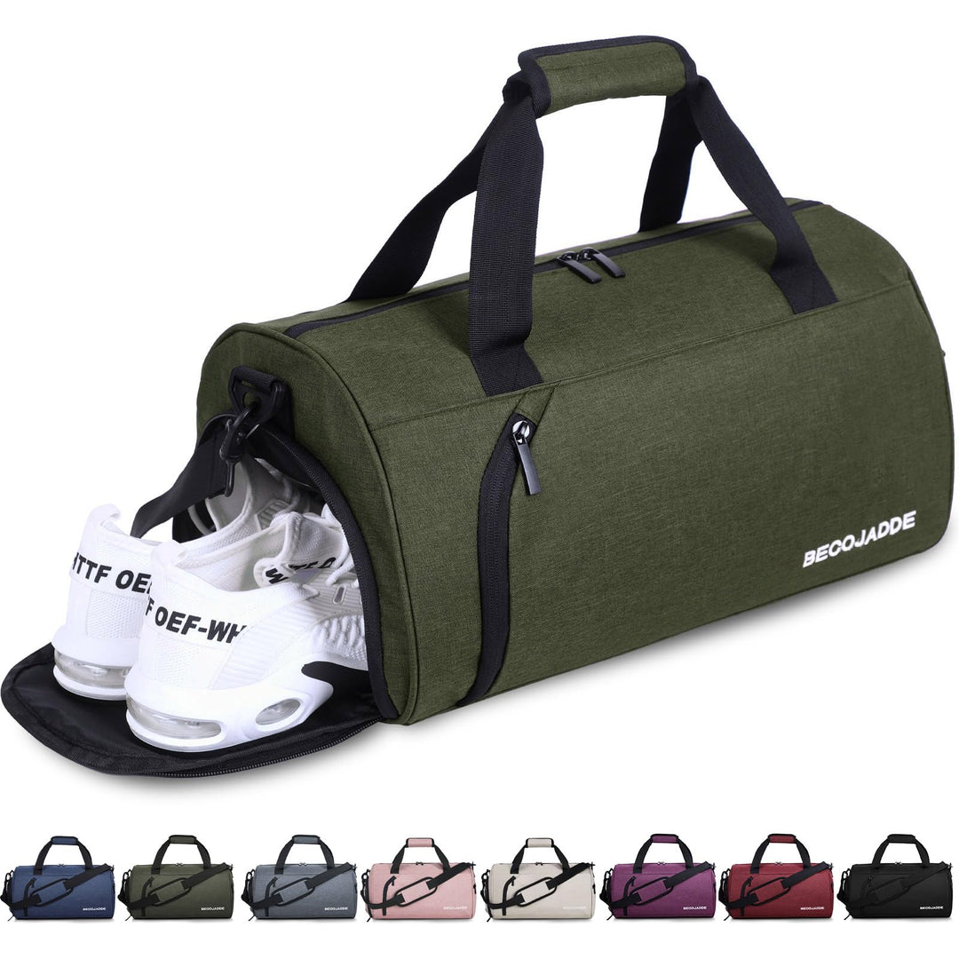 Sporttaschen für Damen und Herren, 25L Reisetasche Duffel Bag Übernachtungstasche mit Schuhfach & Na