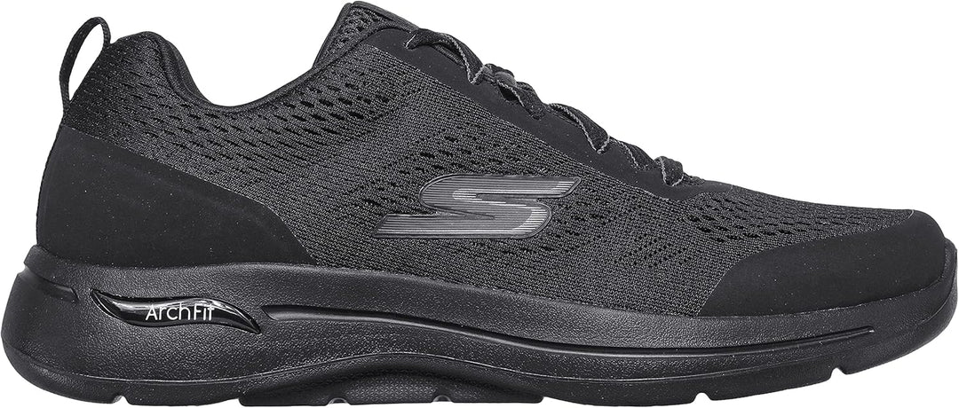 Skechers Herren Go Walk Arch Fit Idyllic Sneaker 42.5 EU X-Weit Schwarz, 42.5 EU X-Weit Schwarz