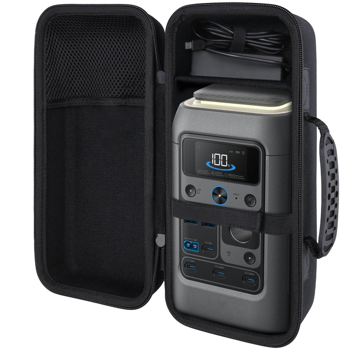 co2CREA Hart Reise Schutz Hülle Etui Tasche für Anker SOLIX C300 DC Powerbank Powerstation 300W Outd