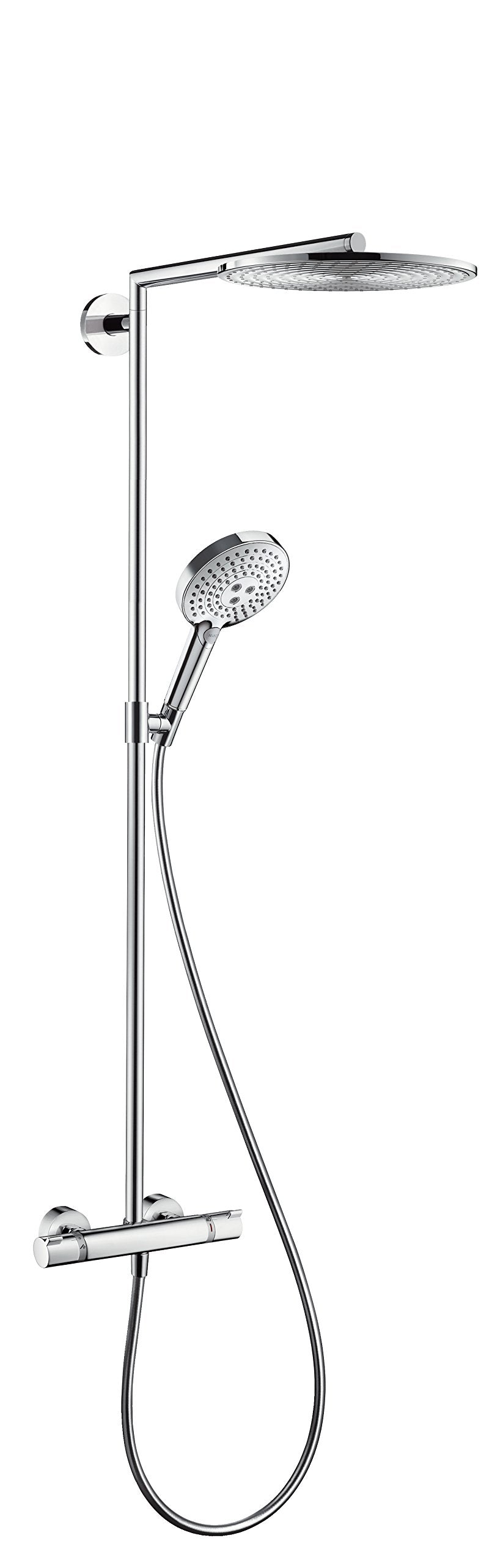 hansgrohe Raindance Select S 300 Duschsystem (3 Strahlarten) Chrom Chrom Kopfbrause mit 1 Strahlart