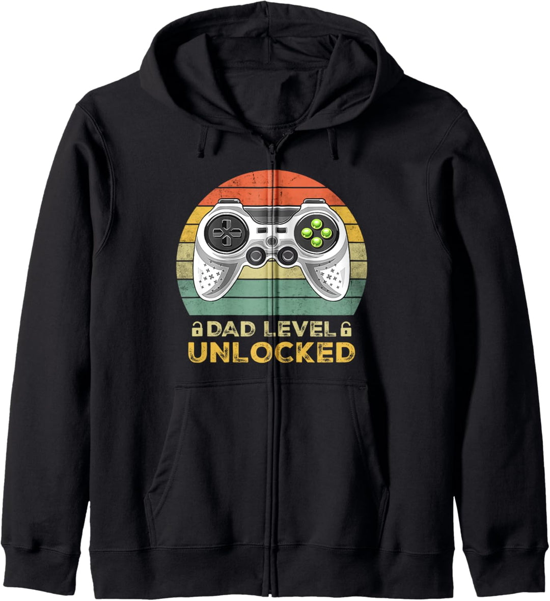Dad Level Unlocked Funny Pregnancy Announcement Father Gift Kapuzenjacke
