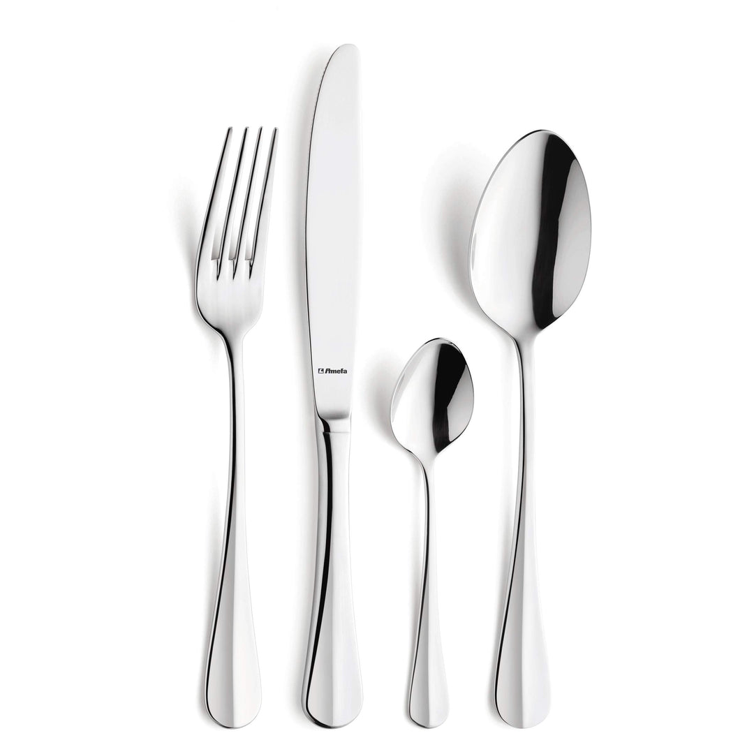 Amefa Baguette Besteck Set für 6 Personen, Essbesteck 24-teilig, Edelstahl poliert &amp; rostfrei, spülm
