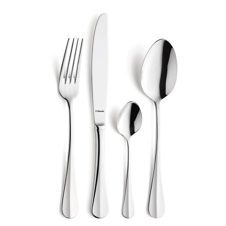 Amefa Baguette Besteck Set für 6 Personen, Essbesteck 24-teilig, Edelstahl poliert &amp; rostfrei, spülm