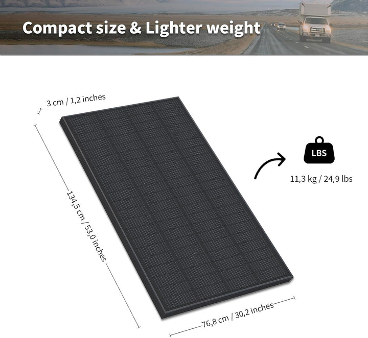 200w Solarpanel Modulo Solare Monocristallino da 200 watt, Komplett Schwarz Monokristallin Photovolt