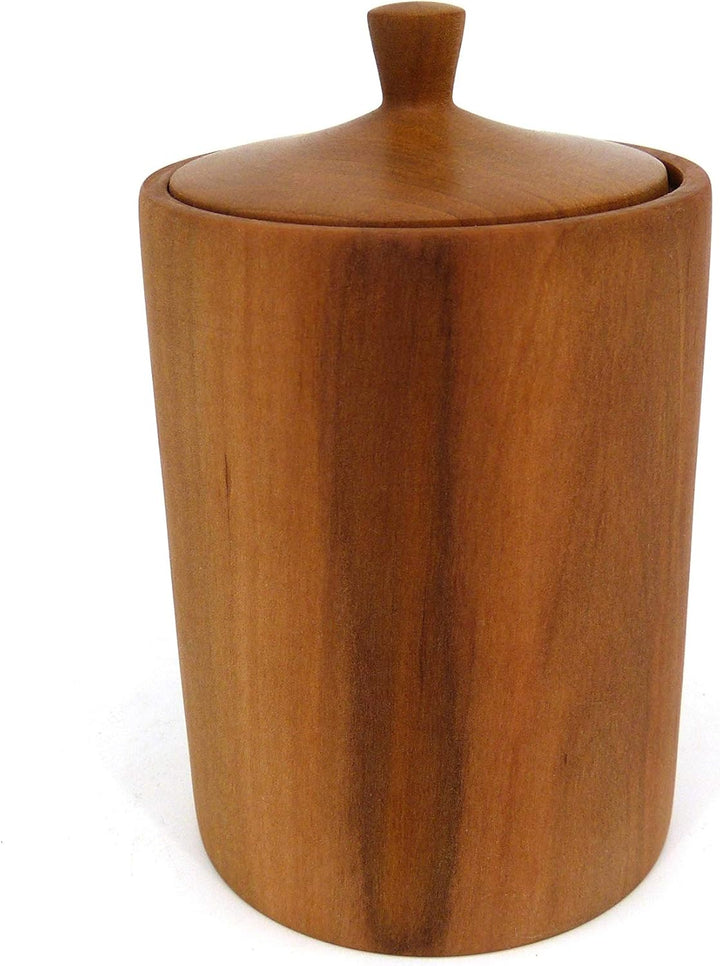 Holzdose rund mit Deckel, Handarbeit aus Deutschland, aus massivem Birnenholz, Echtholz, unikat, ede