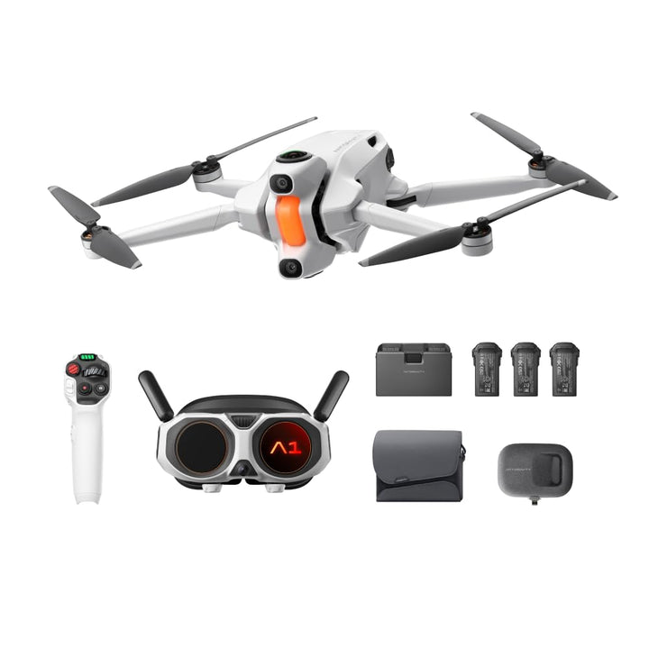 Antigravity A1 Explorer-Bundle (3 Akkus) – 8K 360°-Drohne für immersives Fliegen, Point-to-Fly-Steue