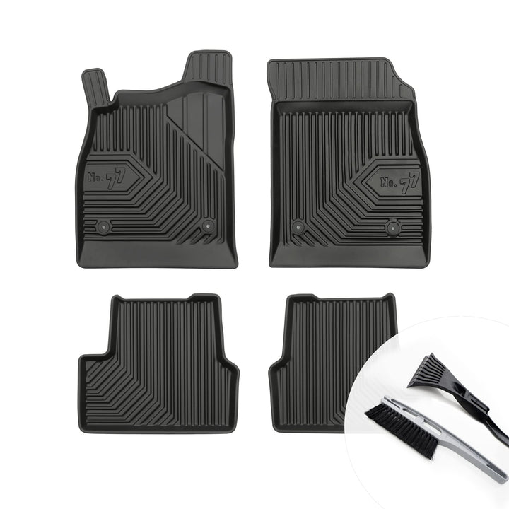 Gummimatten Auto Fussmatten mit Rand Gummi Automatten 4-teilig Set - passend für Chevrolet Cruze I O