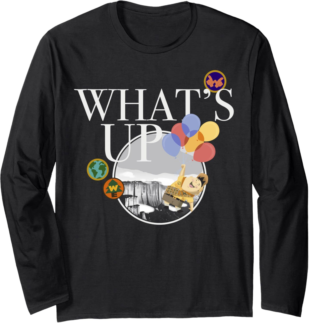 Disney Pixar Up What's Up Russell Balloons Langarmshirt