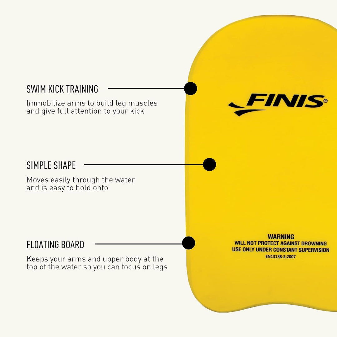 FINIS Kickboard Foam 18.5 x 11.5 Zoll gelb, 18.5 x 11.5 Zoll gelb