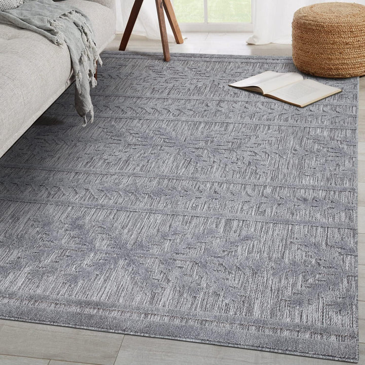 carpet city In-&amp; Outdoor Teppich - 120x170 cm - für Innen-&amp; Aussenbereich - Wetterfest Balkon-Teppic