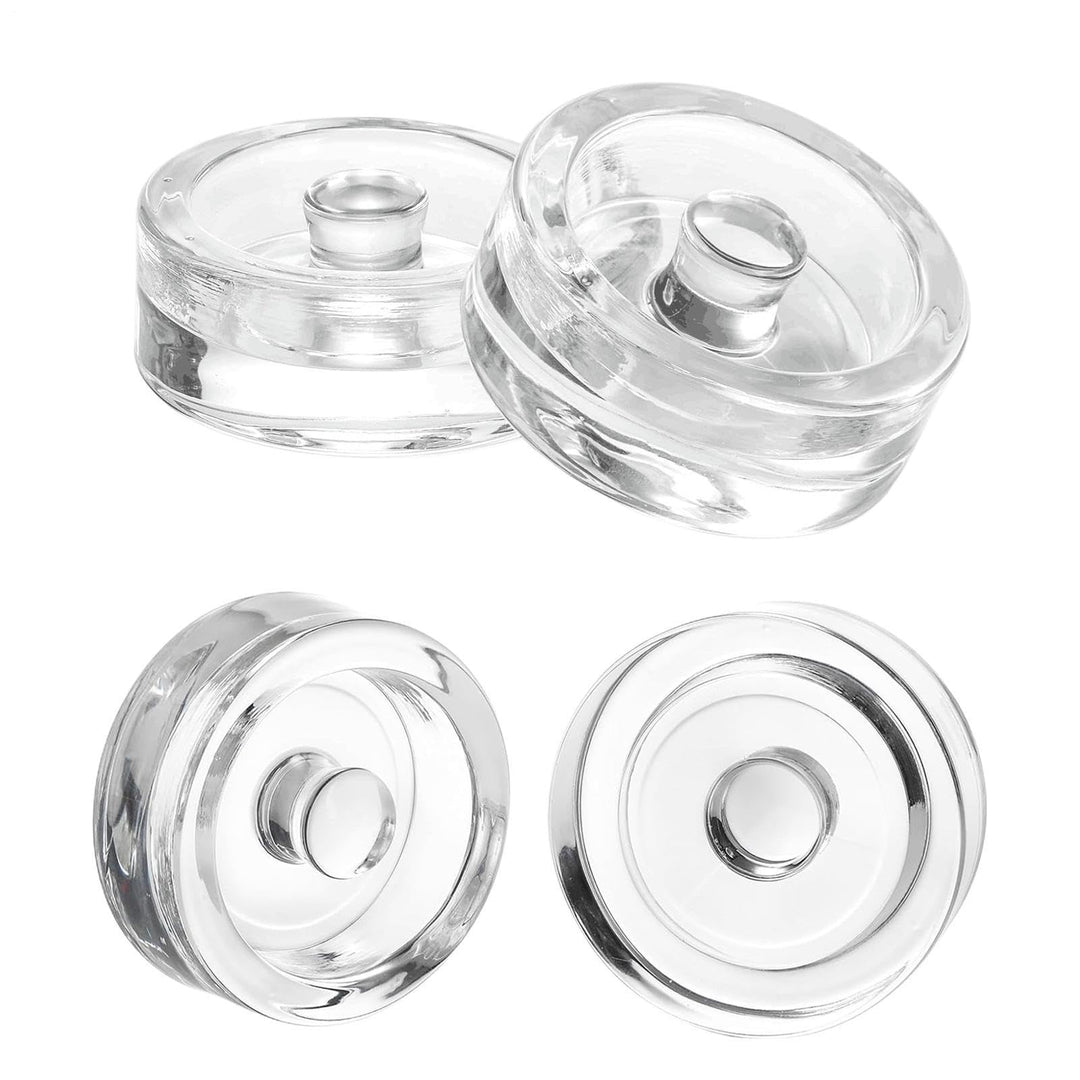 Gärglasgewichte – transparent, 4 Stück mit Griff, 200 g, 7,9 cm, für Gurkenkiesel, Gärgewichte für Z
