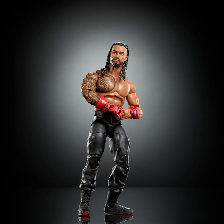 Mattel WWE Elite Collection Top Picks, Set mit Actionfigur und Zubehörteilen, ca. 15 cm grosse Samme