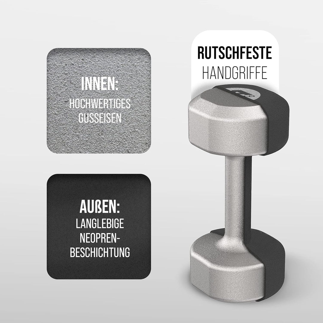 Apollo Hantel Set Kurzhantel | 2 Hanteln | 2er Hantelset | Gewichte für Krafttraining | Kurzhanteln