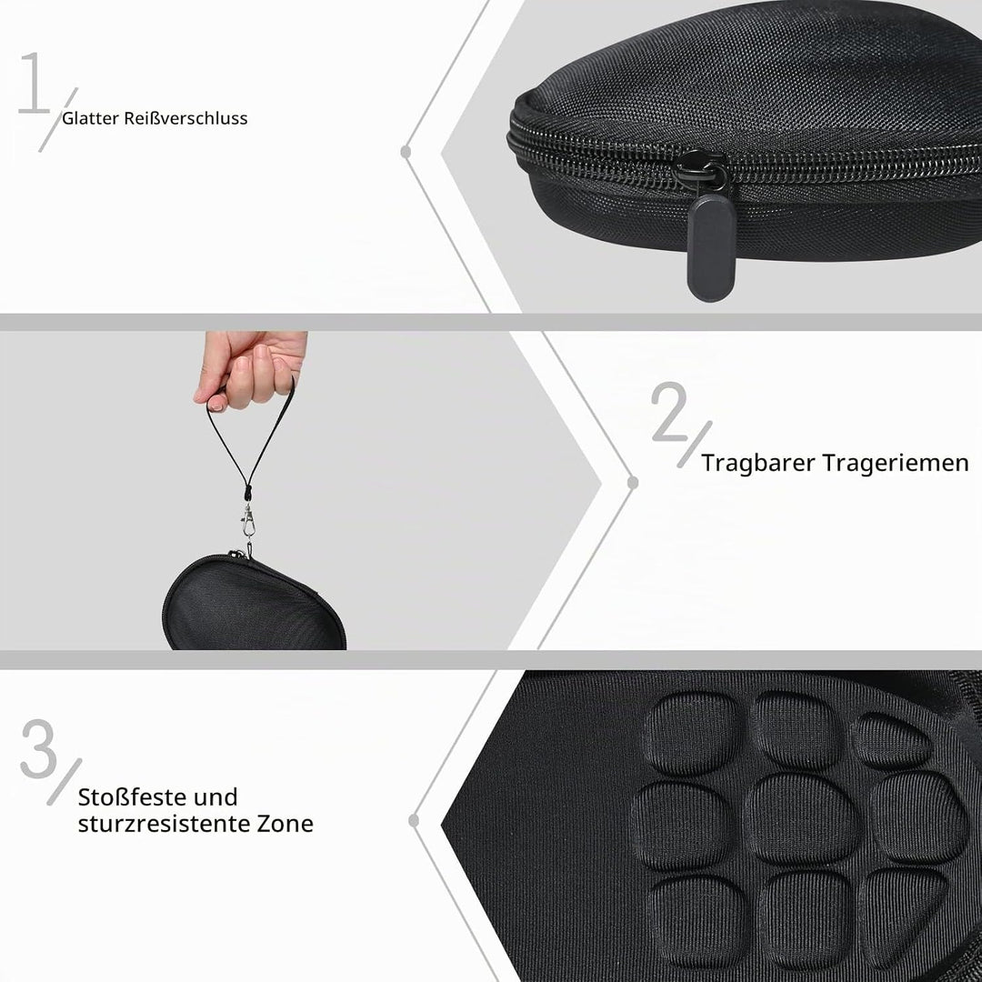 Tasche Hülle für Logitech MX Master 4/MX Master 3 Maus, Stossfest, Staubdicht, Wasserabweisend (Schw