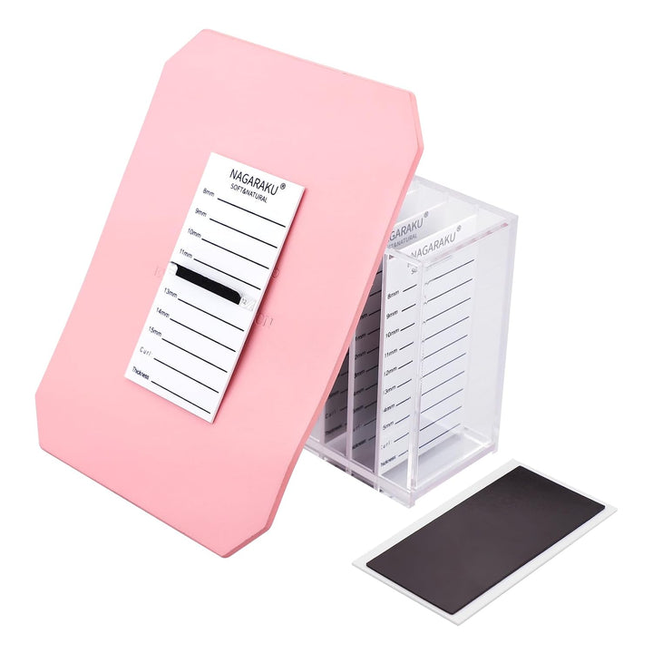 NAGARAKU Magnetische Wimpernverlängerung Aufbewahrungsbox Acryl 5 Schichten Falsche Wimpern Organize