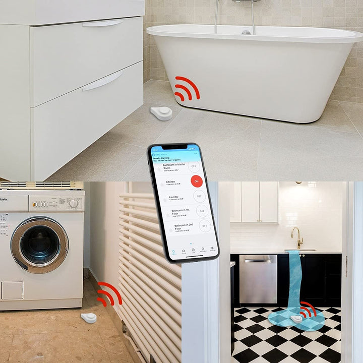 THIRDREALITY Zigbee Wasserleck-Sensor mit Tropferkennung, 120 dB Alarm, wenn Sie mit Home Assistant