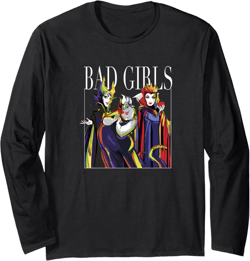 Disney Villains Bad Girls Group Shot Painted Langarmshirt