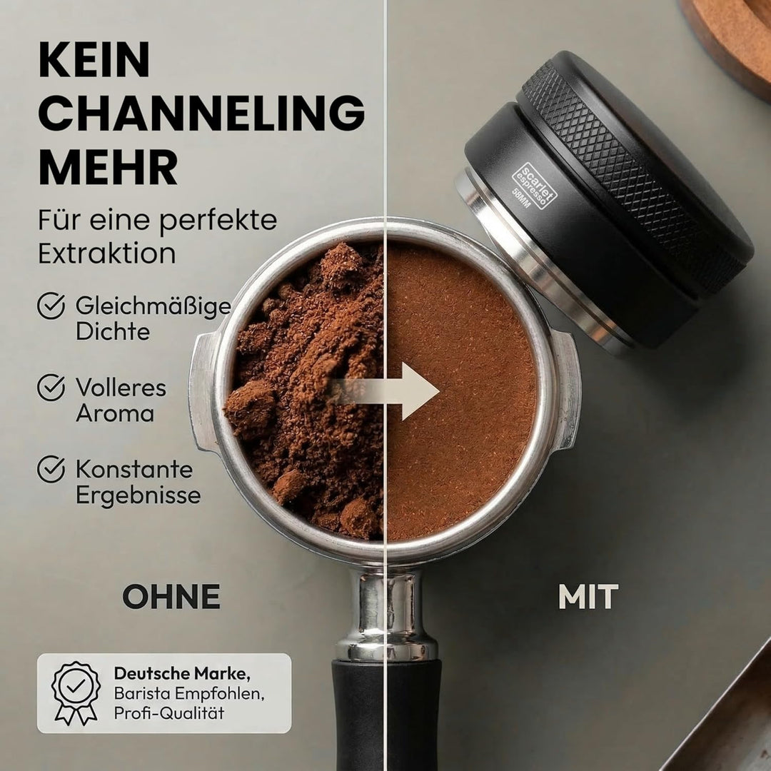 scarlet espresso | Distributor »Grande TRE«, gleichmässige Verteilung von Kaffeepulver im Siebträger