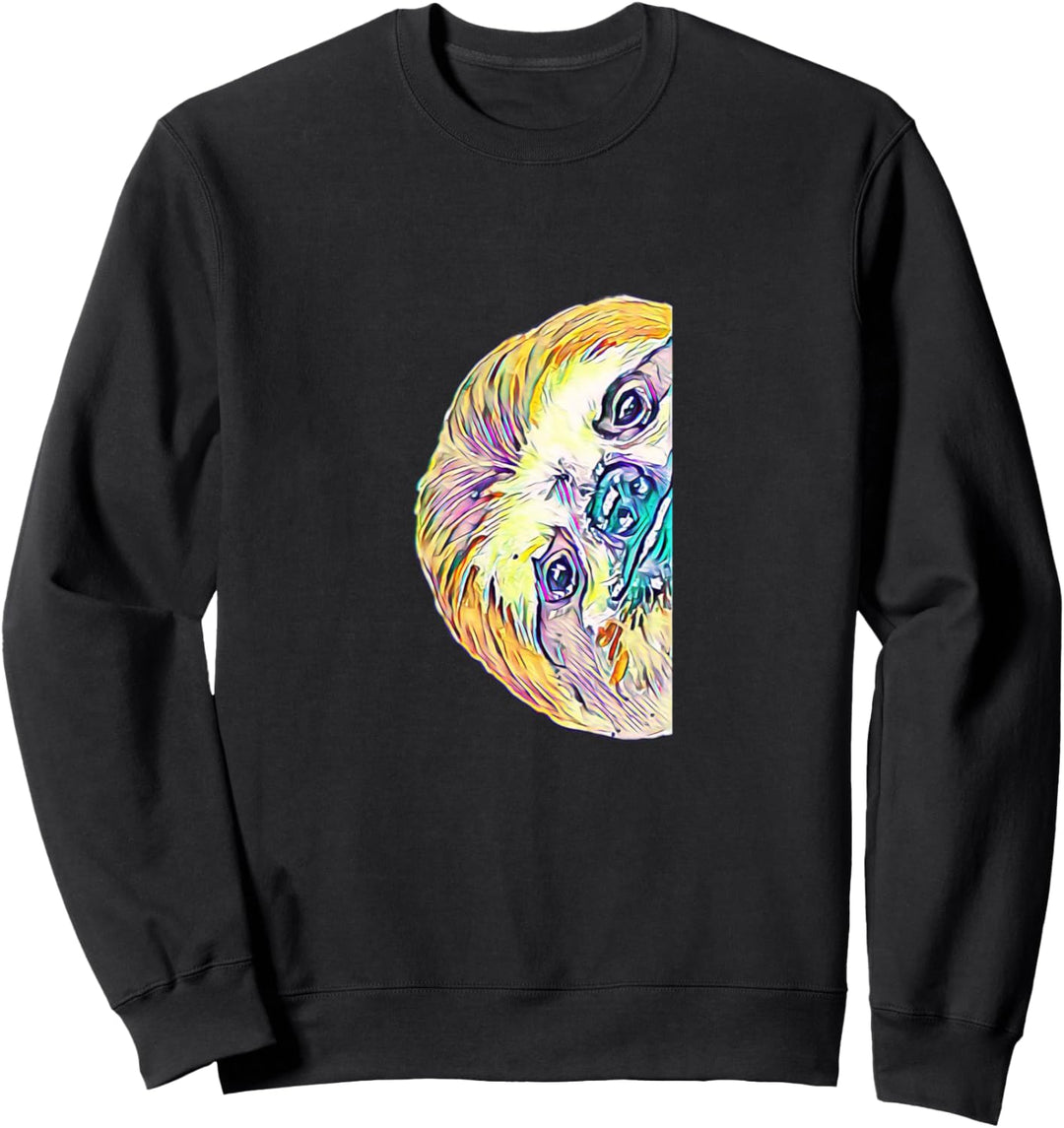 Faultier Motiv süsse bunte Faultiere hängen coole Trendtiere Sweatshirt