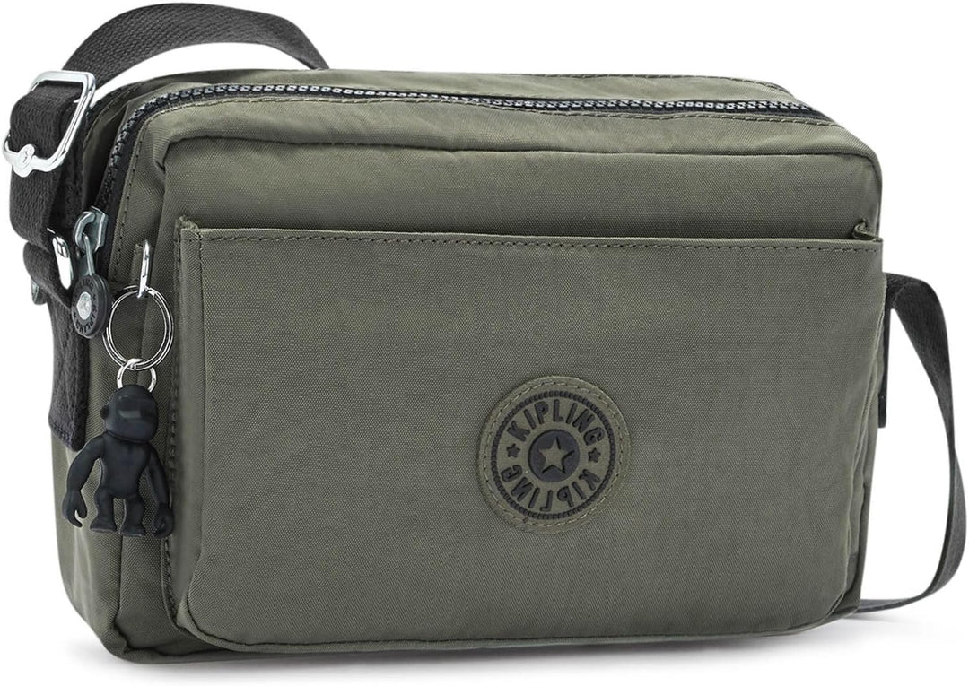 Kipling Damen Abanu M Crossbody, Grün Moss, 24x17x9 cm (B x H T) EU Green Moss, Green Moss
