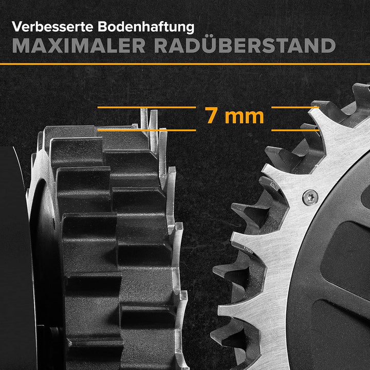 Mähroboter Rasenroboter Spikes Traktionsverbesserung für Worx Landroid S und M entgratet 3mm für noc