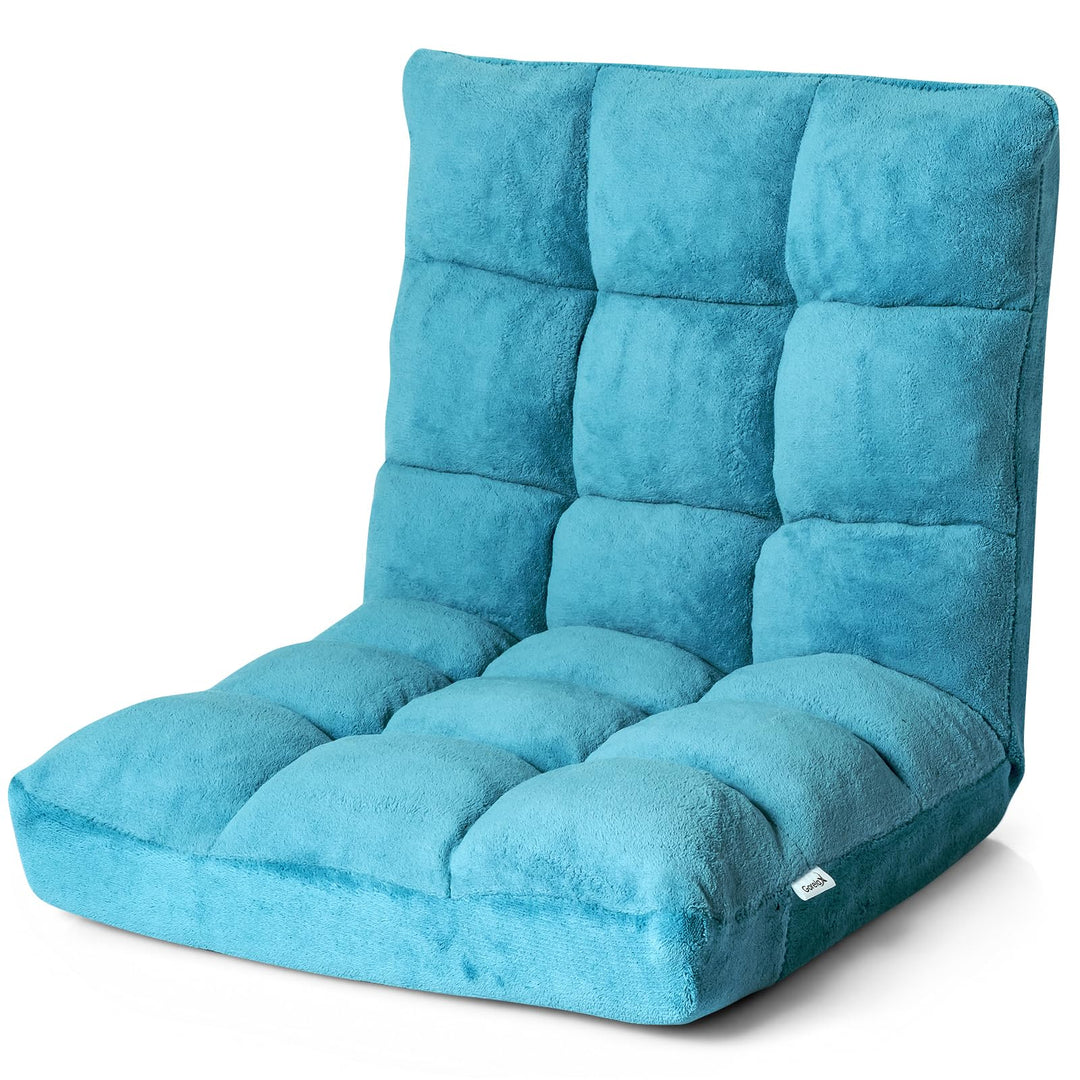 GOPLUS Bodenstuhl, Bodensofa mit Rückenlehne, Bodensessel mit Schlaffunktion, Floor Chair, Lazy Sofa