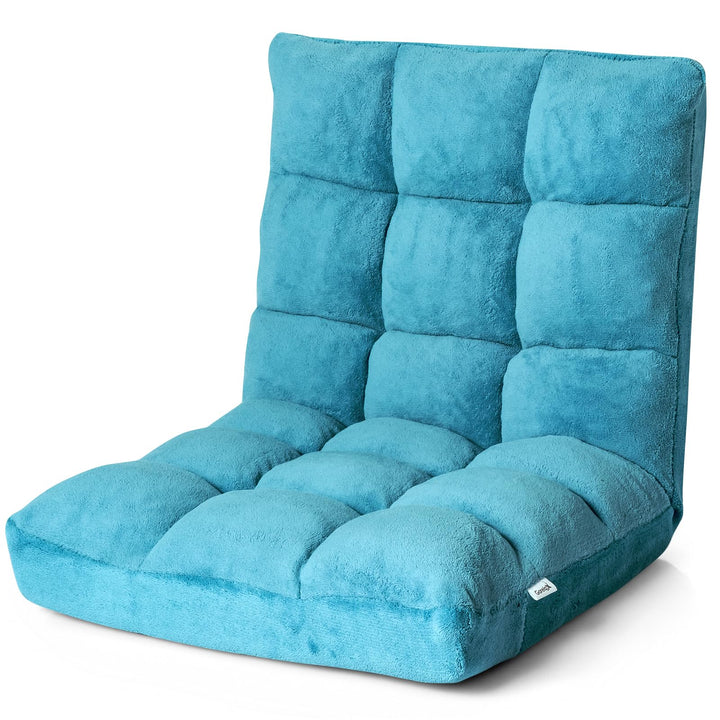 GOPLUS Bodenstuhl, Bodensofa mit Rückenlehne, Bodensessel mit Schlaffunktion, Floor Chair, Lazy Sofa