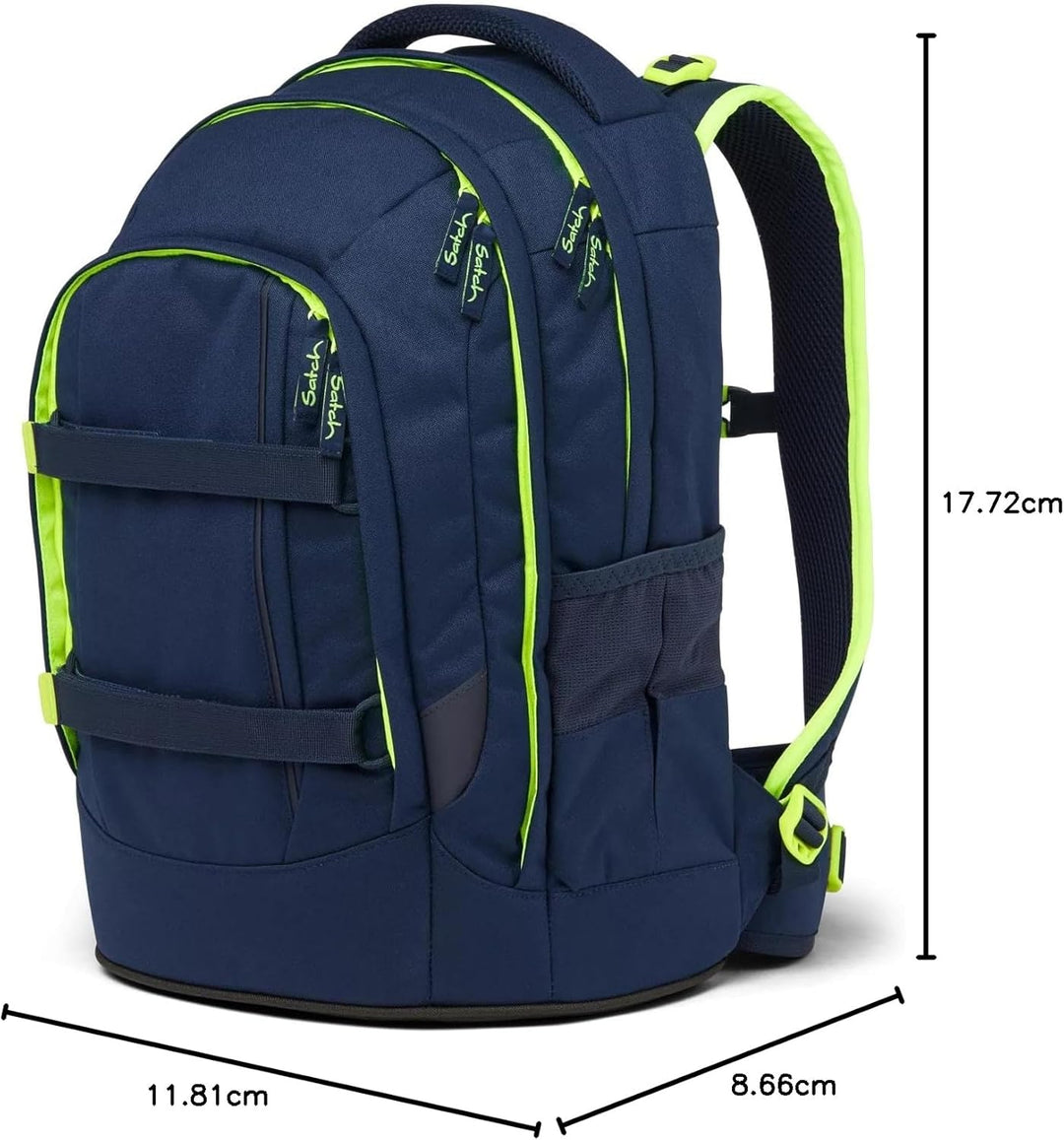 Satch Pack ab 5. Klasse ergonomisch 30L Stauraum standfest Organisationstalent 45 x 30 x 22 cm Toxic