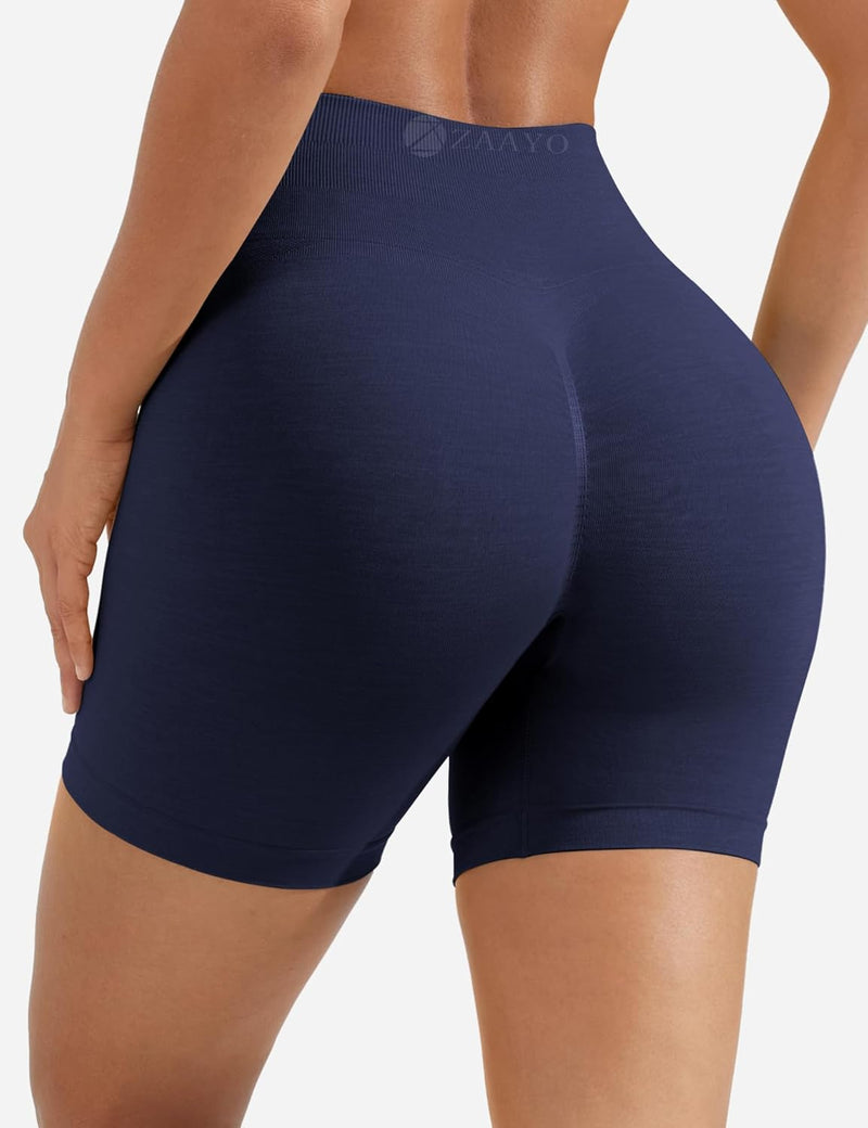 ZAAYO Scrunch Butt Sportshorts F¨¹r Damen Push Up Booty Nahtlos Biker Yoga Fitness Gym Shorts Scrunc