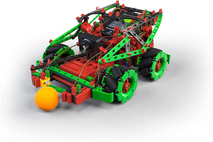fischertechnik 559895 ROBOTICS – Hightech, Bausatz ab 10 Jahren, Experimentierkasten für 9 Roboter M