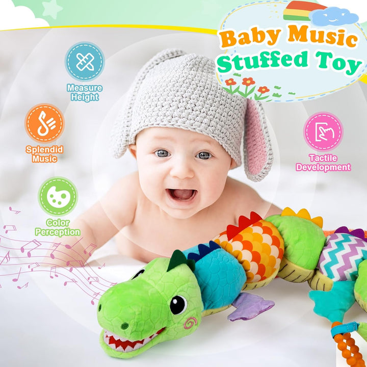 Musikalisches Raupe Spielzeug von für Babys, EnGiTores Raupe Plüschtier Spielzeug mit Knarren Rassel
