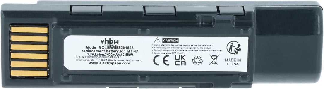 vhbw Akku kompatibel mit Datalogic Gryphon GM4500 | 4500, GBT4500 Barcodescanner POS (3400 mAh, 3,7